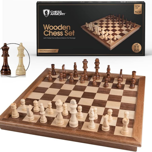 Wooden chess board